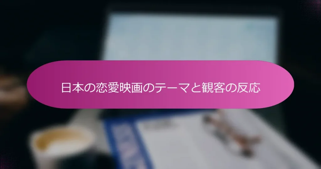 日本の恋愛映画のテーマと観客の反応
